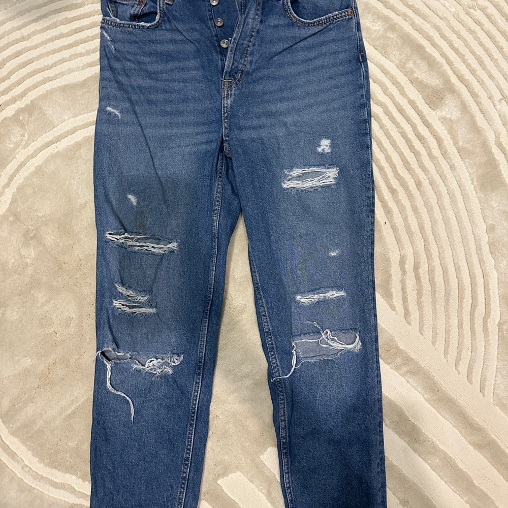 Distressed Blue Women's Jeans
